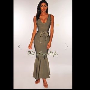 Olive Bandage mermaid dress